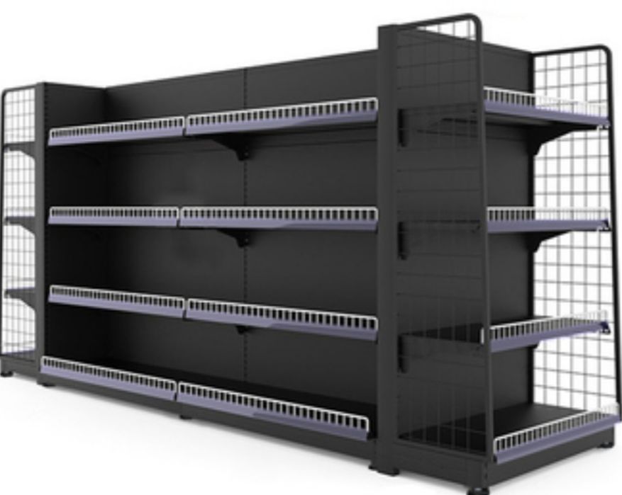 Supermarket tokchalari, Stelaj polka, Prilavkalar