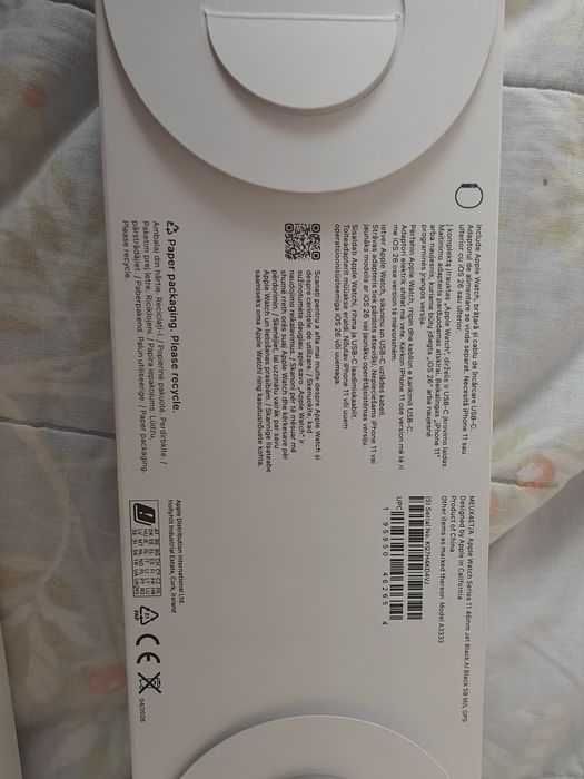 Apple Watch Series 11 46mm GPS – Jet Black – NOU