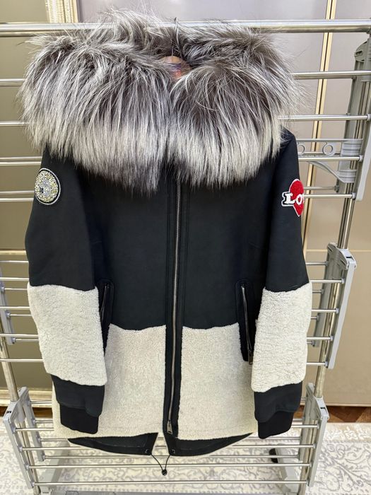 Дубленка овчинка и песец