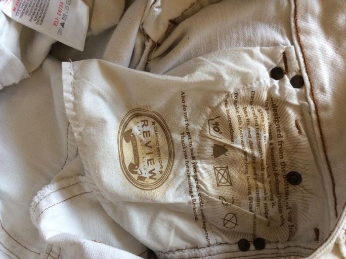 Бели Дамски дънки Review