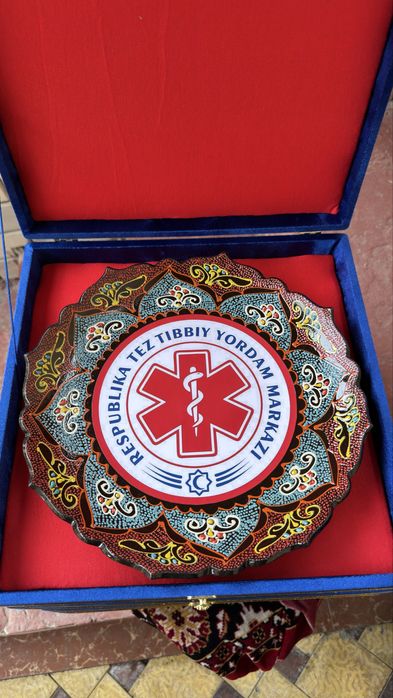 Sovga uchun Rasm Tushurilgan Sopol Lagan (Расмли Лаган совга)