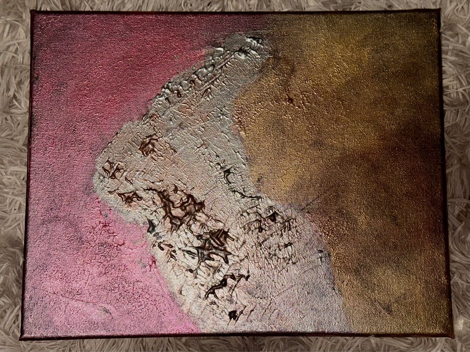 1/1 Ексклузивна абстрактна релефна картина - ръчно изработена от P.J.