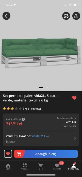 Vând perne canapele paleți