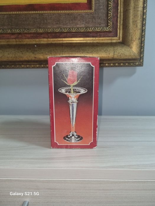 Свещтник метален-вазичка