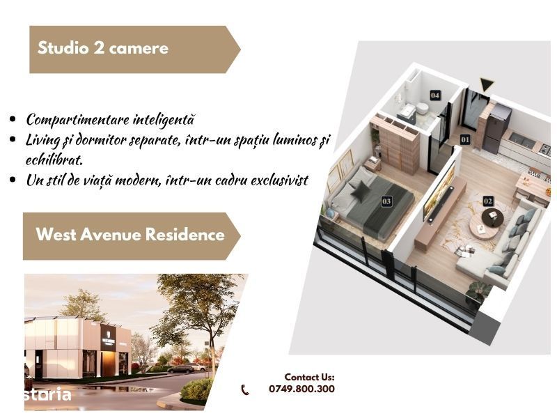 Studio ideal pentru investiție | complex privat | 0% comision