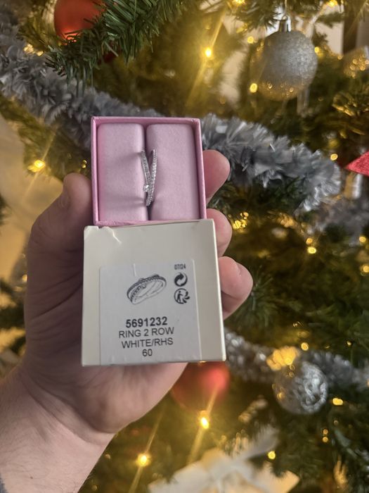 Swarovski inel hyperbola 5691232 -2 row marimea 60 Nou Nefolosit