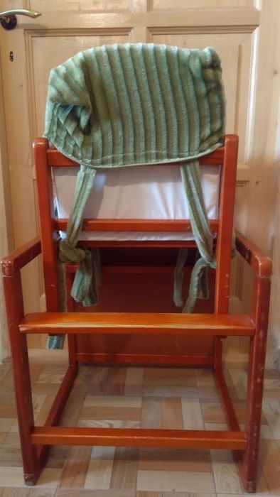Scaun masa bebe, multifunctional, din lemn, UTILIZAT+ CADOU