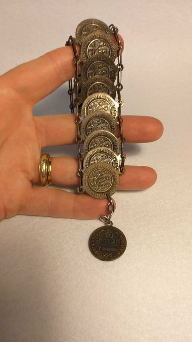 Brătară din monezi din anul 1936, Republica di S. Marino.