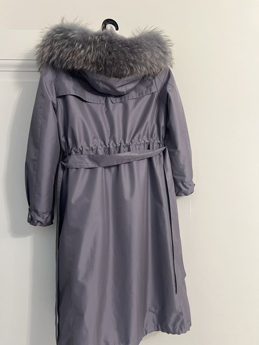 Куртка парка лилового цвета