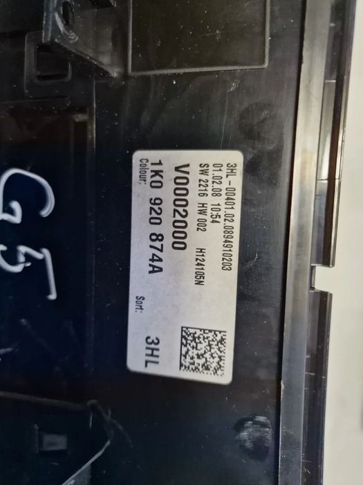 Ceasuri bord vw golf 5 motor 1,4benzina 1,6 benzina maxidot/minidot