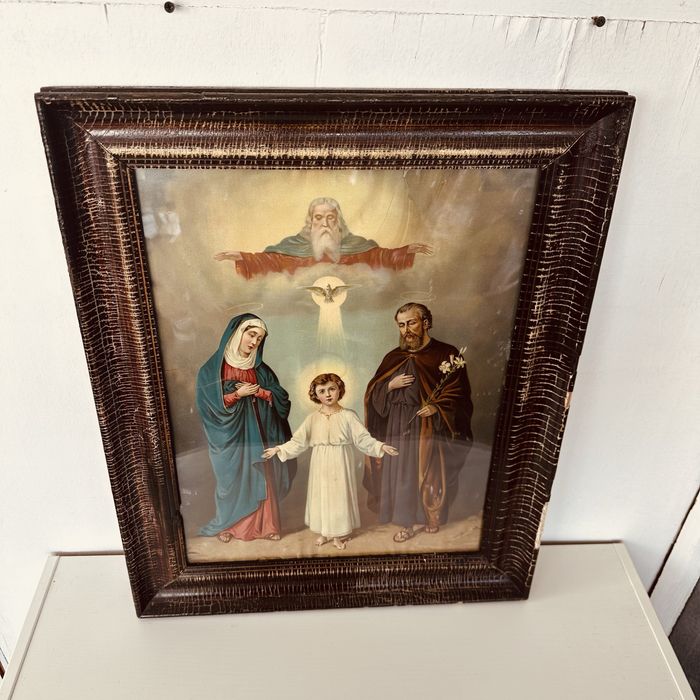 Религиозна картина „Светото семейство“ – 64×52 см, с рамка и стъкло