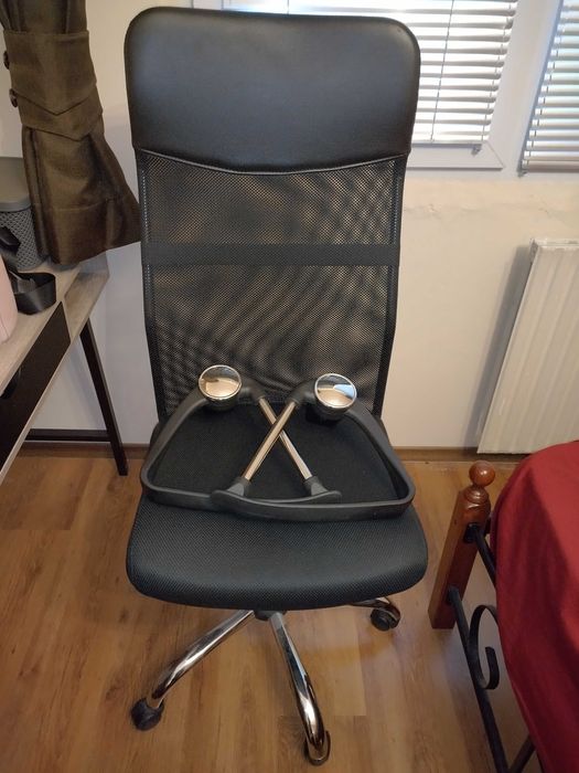 Промо! Черен офис стол в добро състояние