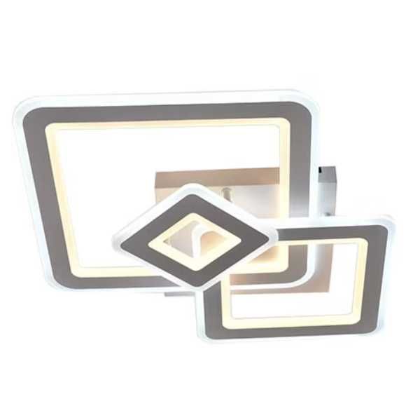 Led полилей Hydrangea с дистанционно управление, 160 W, бял, акрил