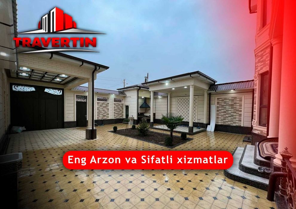 Travertin, Marmarino, Kartamero, Menralka — Tez va sifatli!