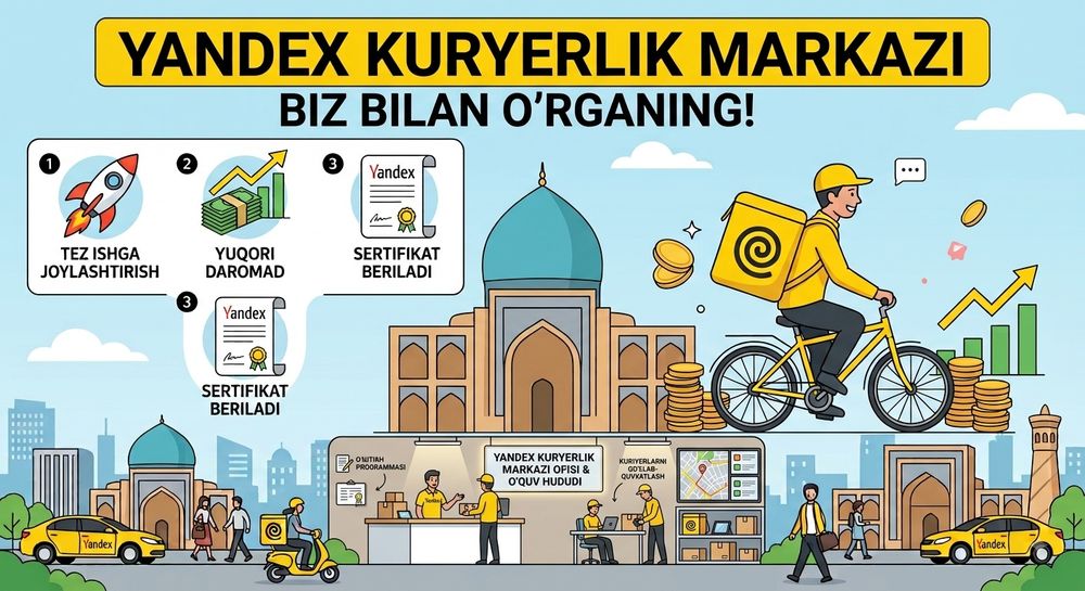Yandex Kuryerlik Markazi (Parki) Ochishni Oʻrgataman | B2B Biznes Kurs