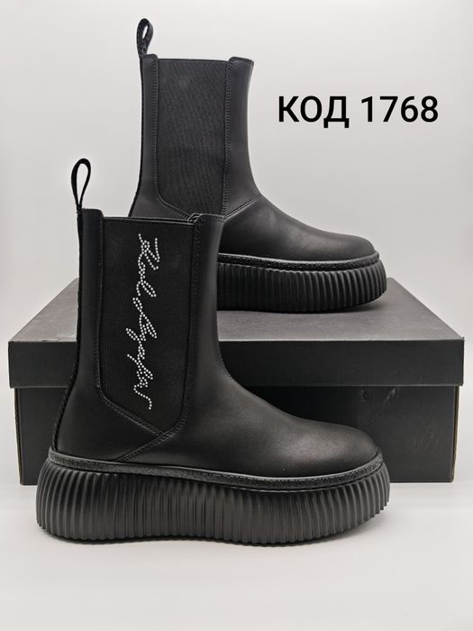 Karl Lagerfeld Keeper LO Long Gore Оригинални дамски боти