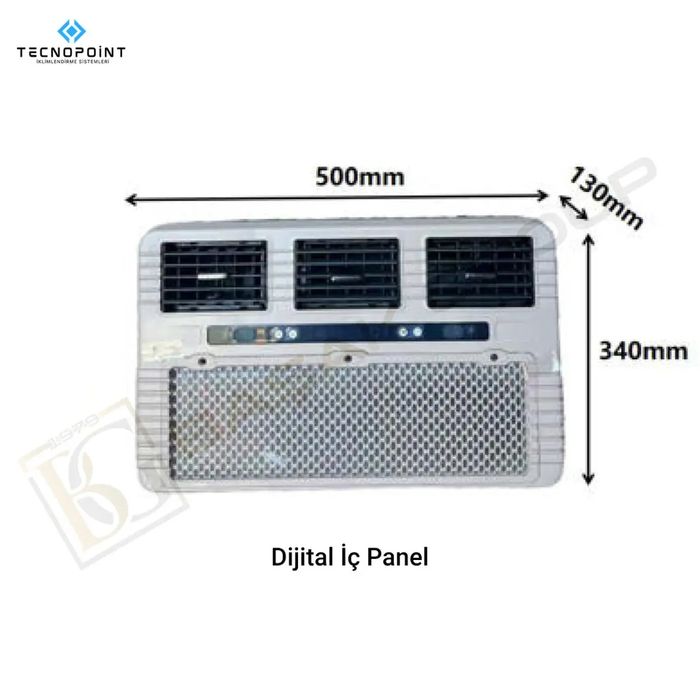 Tecnopoint Универсален климатик на 12/24v. С една перка
