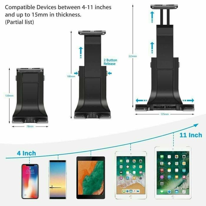 Suport Tableta Auto ideal pentru calatorii se poate roti 360 grade