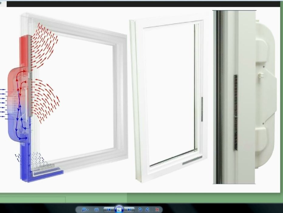Fereastra PVC-Al. "I-Tec",cu ventilatie,Internorm,Austria
