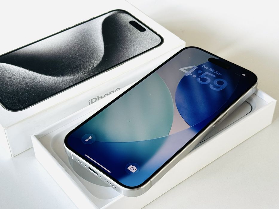 Iphone 15 Pro 512GB White Titanium 96% Батерия! Гаранция 6 месеца