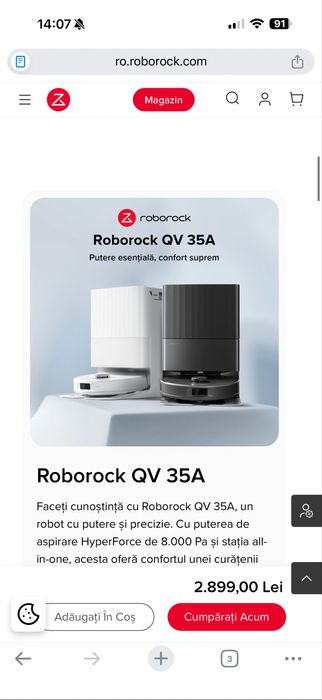 Aspirator Roborock QV 35A (sigilat )