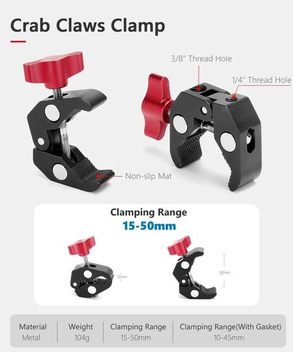 Set prindere motor: selfie stick + clema prindere Insta360 X3 X4 X5