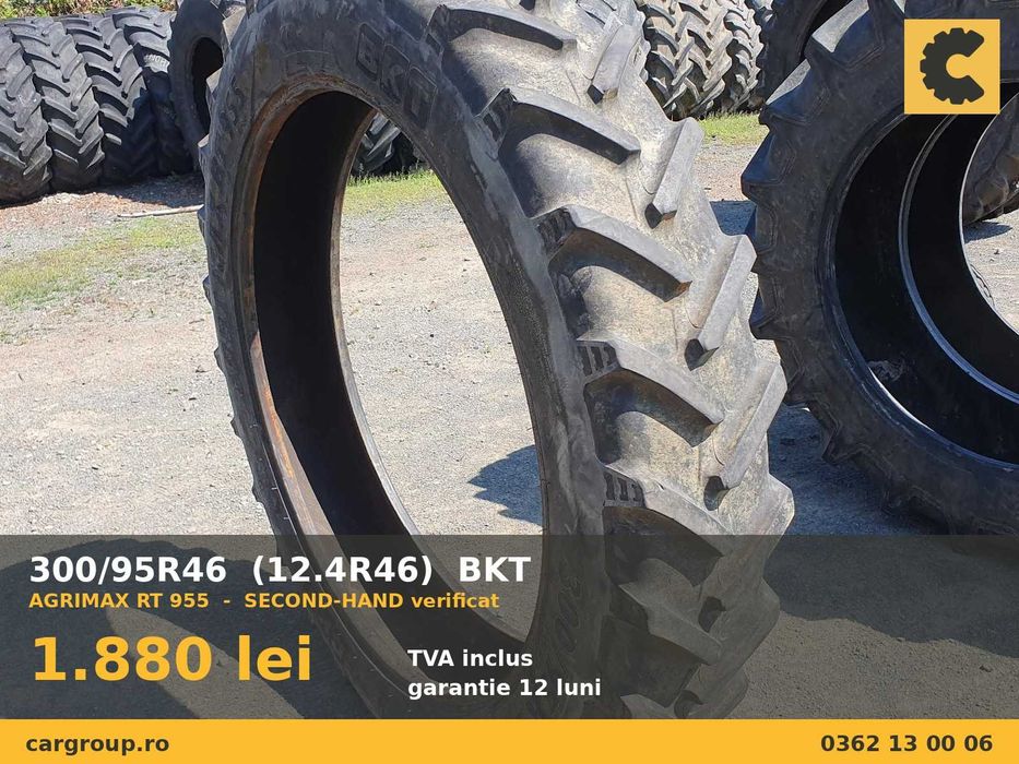 Cauciucuri 300/95R46 12.4R46 BKT Anvelope TRACTOR SH Garantie Factura