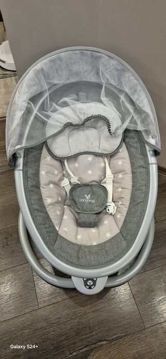 CANGAROO Електрическа люлка - шезлонг CLOUD СИВ