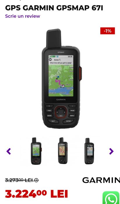 Vand  Garmin Gpsmap 67i în garanție