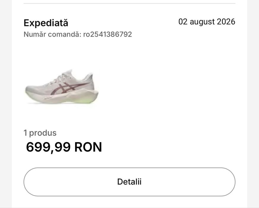 Asics Novablast 6 marimea 40