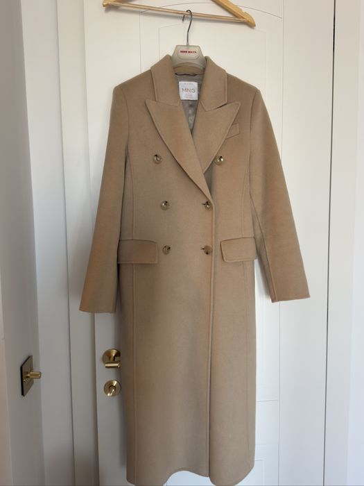 Дълго вълнено палто Манго