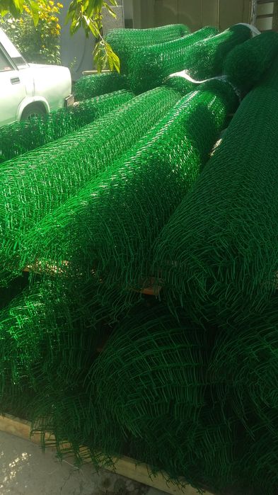 Забор из Сетки рабица для огорода,мини стадион и тд +доставка+установк