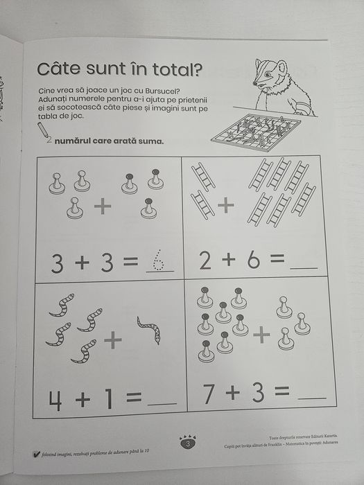 Set 3 cărți educative Franklin – Matematică în povești
