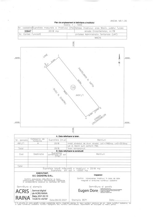 Teren Intravilan/Extravilan