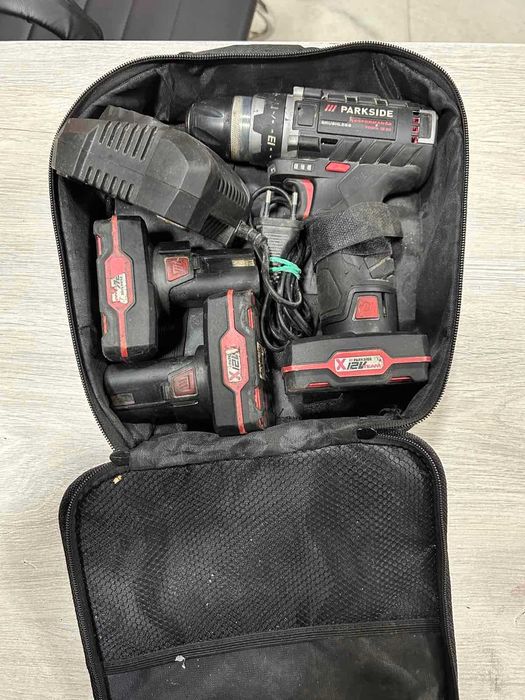 Винтоверт  Parkside Performance PBSPA 12 B2 с 3 батерии 4ah