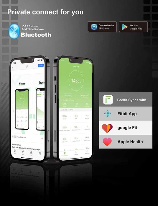 Bluetooth кантар/везна с приложение за телефон