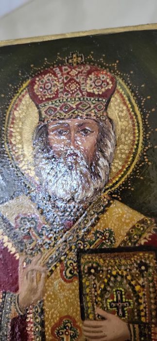 Icoana pictata manual Sf Nicolae