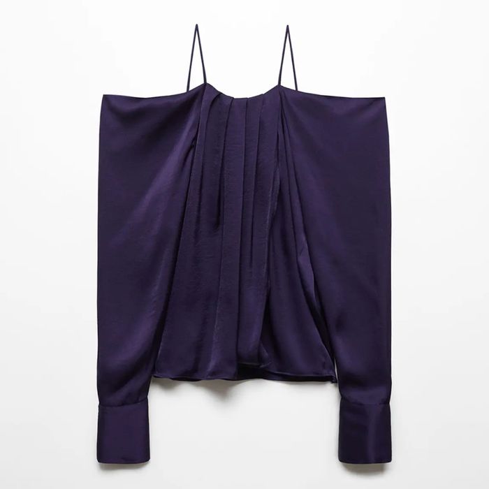 Блуза Mango | рр M красивый Navy цвет