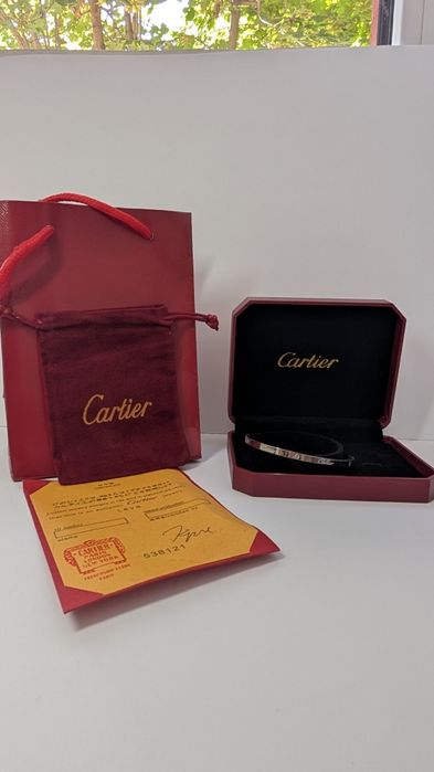 Cartier Love white gold bracelet