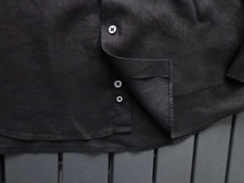 Мъжка ленена риза -L.P  с бродирано лого