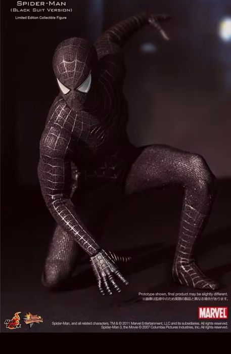 Hot Toys Spider-Man 3  (Black Suit) Deluxe 1/6th
