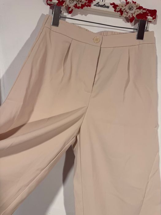 Pantaloni de birou, superbi, eleganți, largi, bej, Petite M