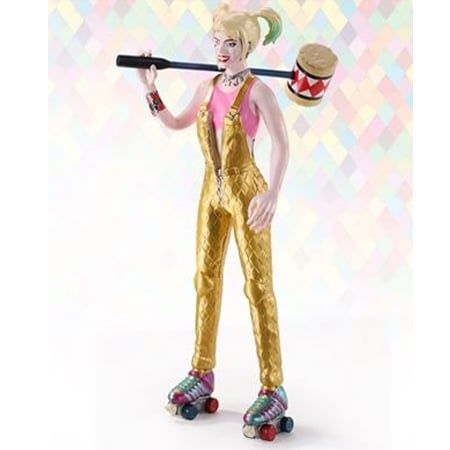 Figurina articulata, Harley Quinn, 18.5 cm, stativ inclus