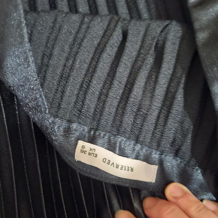 Fusta plisata de satin mai gros