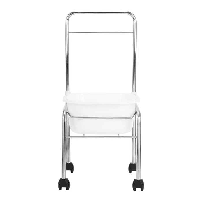 Ваничка за крака + поставка от хром/бяла