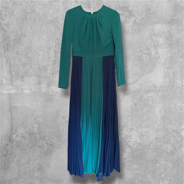 Длинное шифоновое платье