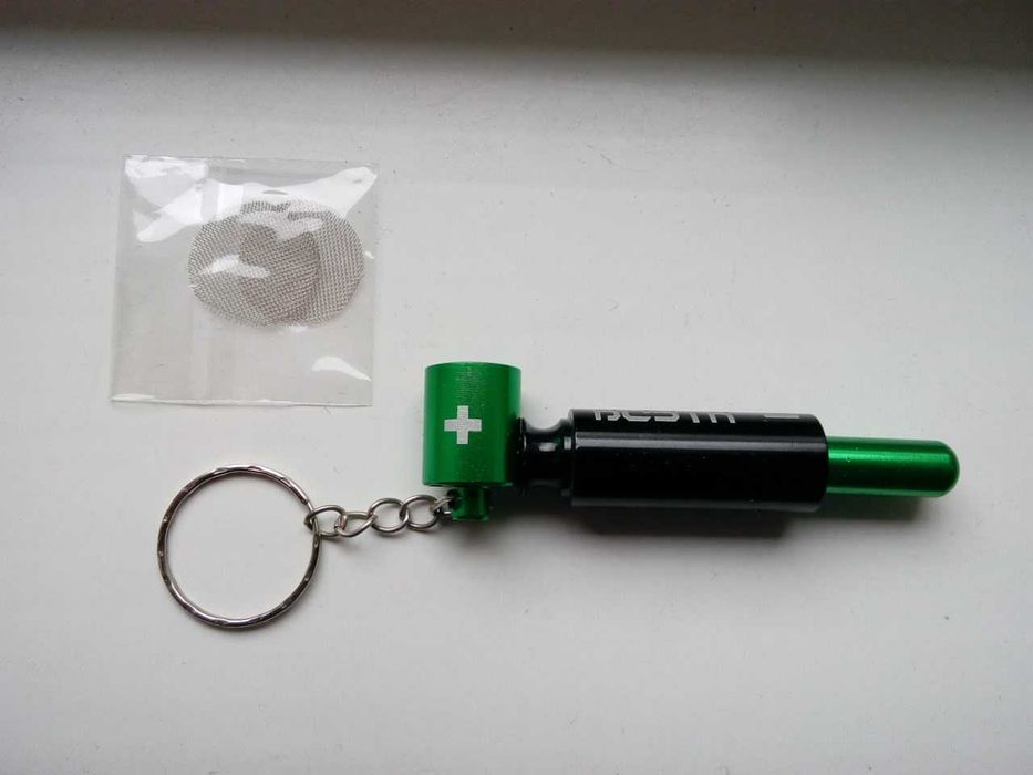 курительная трубка «Батарейка» цвет зелёный