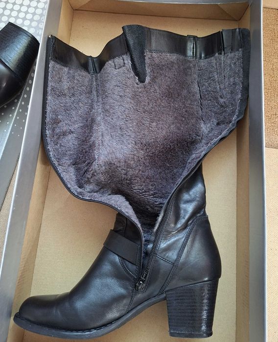 Дамски ботуши от естествена кожа BIANA