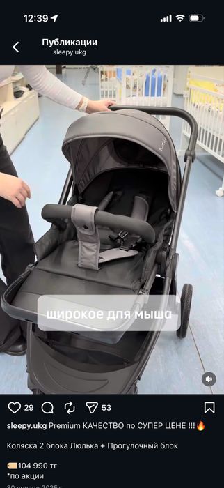 Коляска и прогулочный блок и люлька