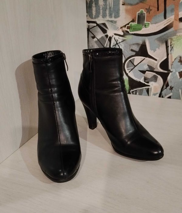 Сапоги зимние, натуральные, укороченные